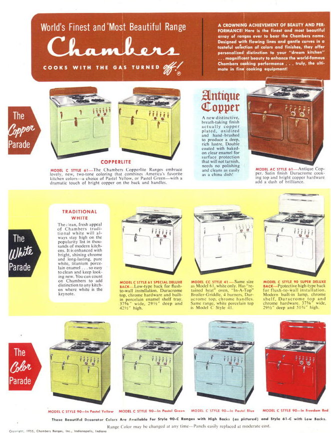 Pic of CHAMBERS "C" series ranges