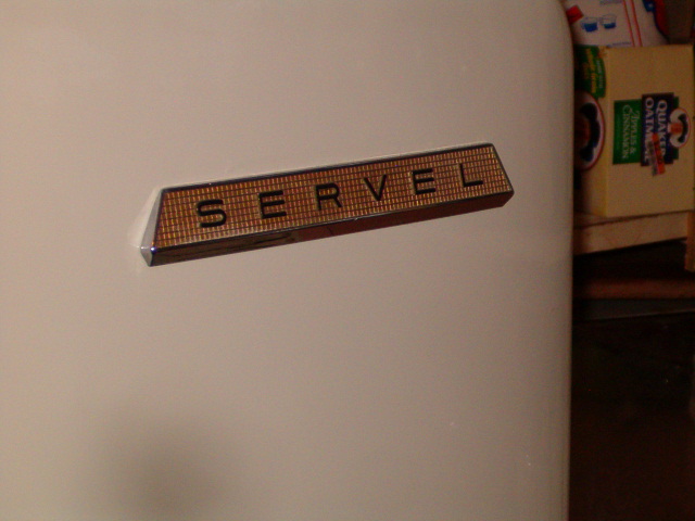 Servel 856G Door Logo Plate